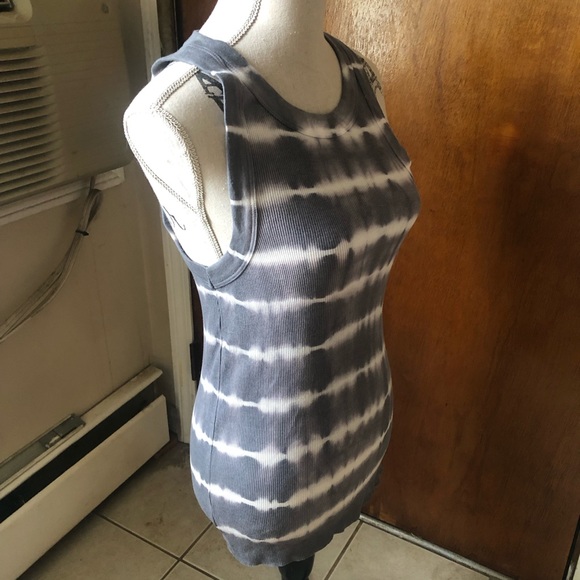 Woman’s Aerie Stretch Tank Top Size M Pewter/White Top - Picture 3 of 11